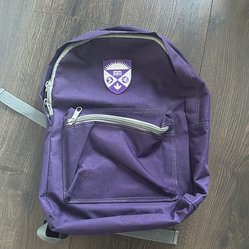 Western University (Ontario) Purple Backpack - In very good condition